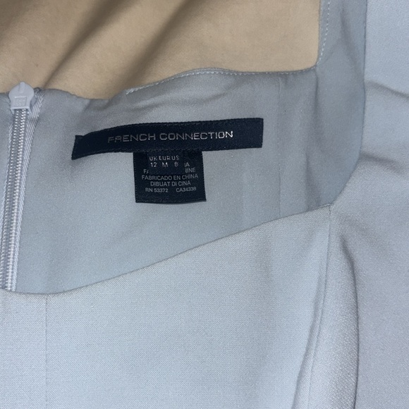 NWOT French Connection Blue Berina Whisper Puff Sleeve Dress 8 - Picture 3 of 11